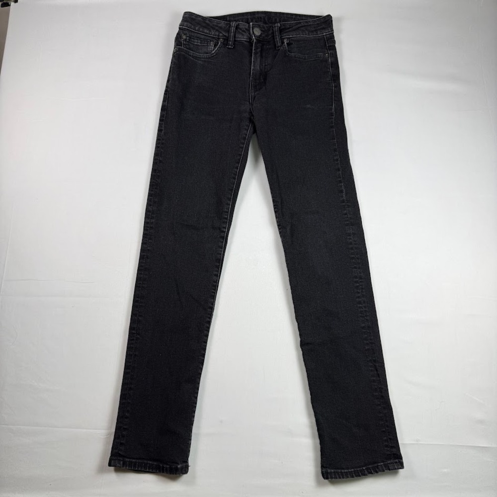 American Eagle Airflex+ Slim Straight Jeans Mens 28x32 Black Denim Pants